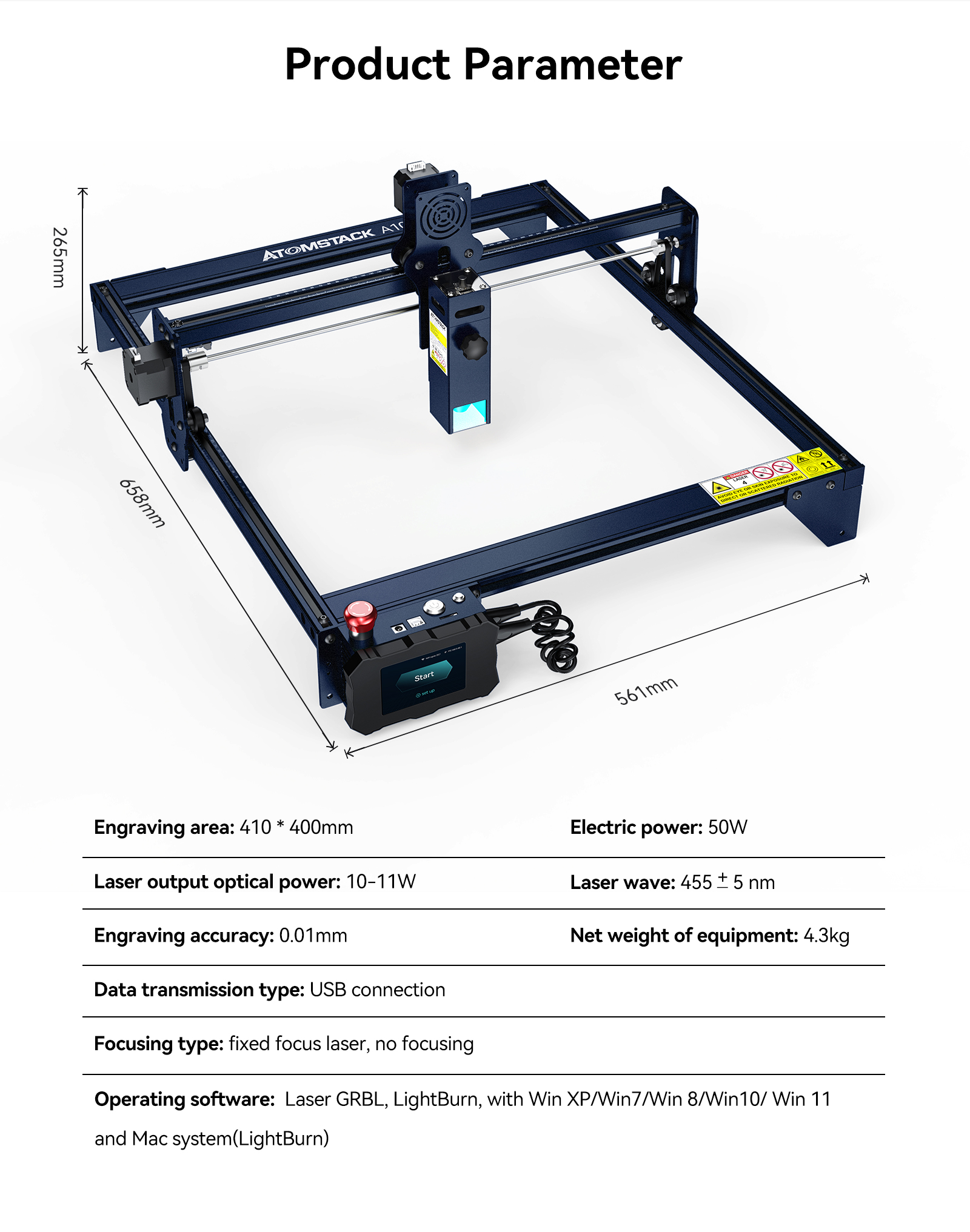 Atomstack S10 A10 Pro X7 Pro 50W Flagship Dual-Laser Cutter